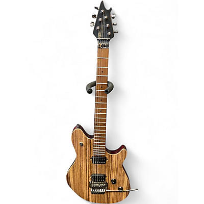Used EVH WOLFGANG STANDARD exotic NATURAL ZEBRA WOOD Solid Body Electric Guitar