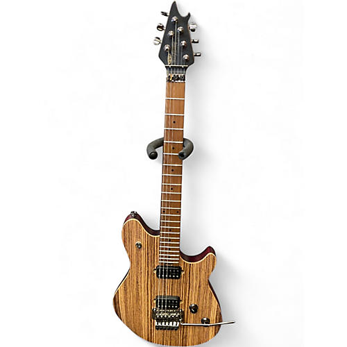 Used EVH WOLFGANG STANDARD exotic NATURAL ZEBRA WOOD Solid Body Electric Guitar NATURAL ZEBRA WOOD
