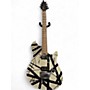 Used EVH Wolfgang Special B&W Striped MAPLE fretboard Black and White Solid Body Electric Guitar Black and White