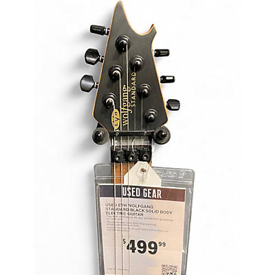 Used EVH Wolfgang Standard Black Solid Body Electric Guitar