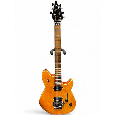 Used EVH Wolfgang Standard QM Trans Amber Solid Body Electric Guitar