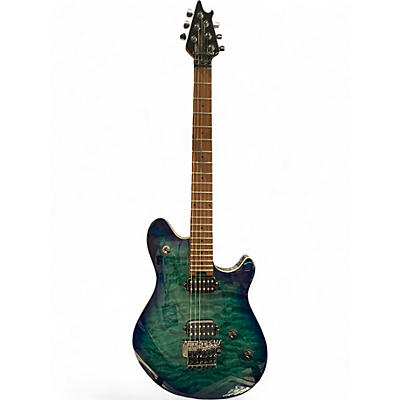 Used EVH Wolfgang WG Standard QM Chlorine Burst Solid Body Electric Guitar