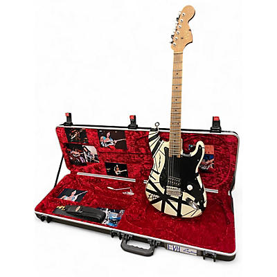 Used EVH striped series eruption 78 blackwhite Solid Body Electric Guitar