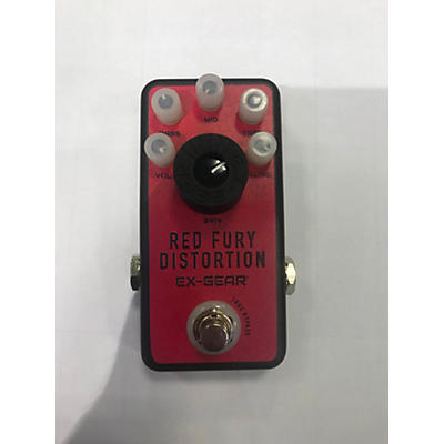 Used EX-GEAR Red Fury Distortion Effect Pedal