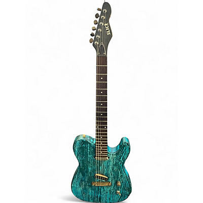 Used Earl Slick SL50 TEAL Solid Body Electric Guitar