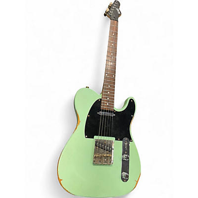 Used Earl Slick SL52 SINGLE CUT T STYLE Green Solid Body Electric Guitar