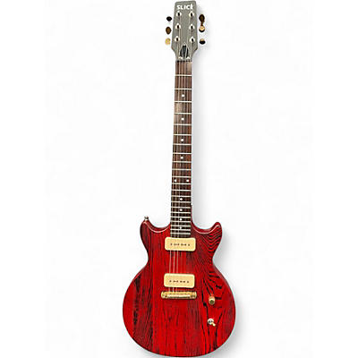 Used Earl Slick SL60 CRIMSON RED Solid Body Electric Guitar