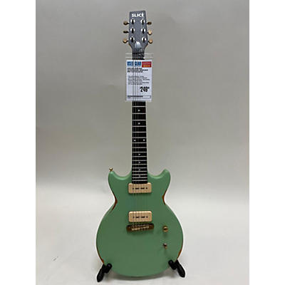 Earl Slick Used Earl Slick SL60 Distressed Surf Green Solid Body Electric Guitar