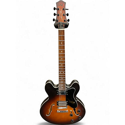 Used Eart E-335 Tobacco Burst Hollow Body Electric Guitar Tobacco Burst