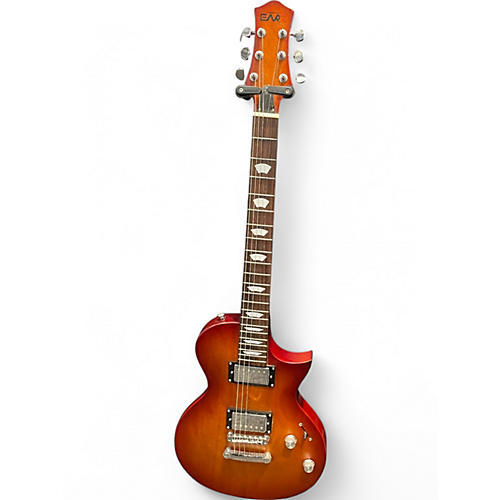 Used Eart EGLP-610 2 Tone Sunburst Solid Body Electric Guitar 2 Tone Sunburst