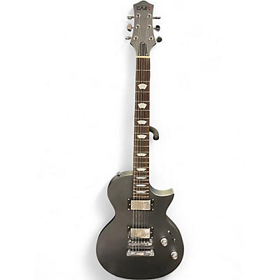 Used Eart EGLP-610 Satin Gunmetal Solid Body Electric Guitar