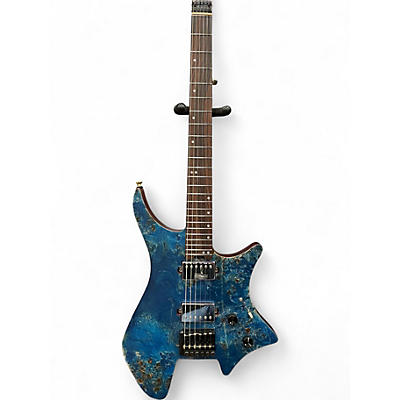 Used Eart GW1 Blue Burl Solid Body Electric Guitar