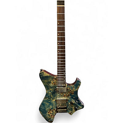 Used Eart GW2 Blue Burst Solid Body Electric Guitar
