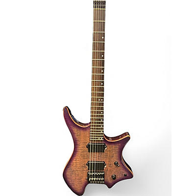 Used Eart GW2L Brown/Purple Burst Solid Body Electric Guitar