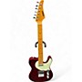 Used Eart Nk-C1 Transparent Red Solid Body Electric Guitar Transparent Red