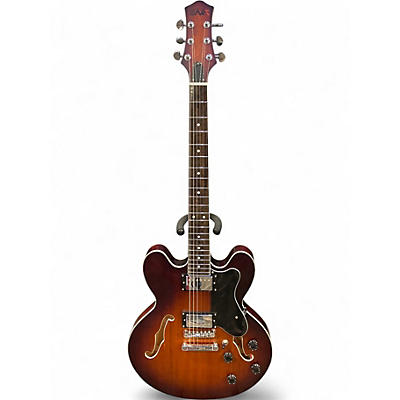 Used Eart SEMI HOLLOW 2 Color Sunburst Acoustic Electric Guitar