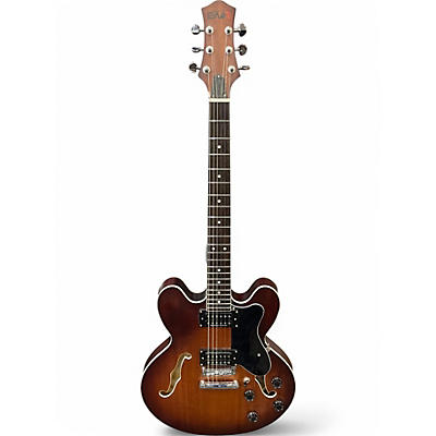 Used Eart SEMI HOLLOW AMBER Hollow Body Electric Guitar