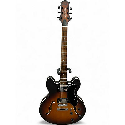 Used Eart SEMIHOLLOW  2 Tone Sunburst Hollow Body Electric Guitar