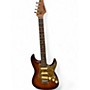 Used Eart Strat Style Brown Sunburst Solid Body Electric Guitar Brown Sunburst