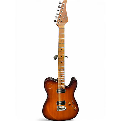 Used Eart tl 380 Honey burst Solid Body Electric Guitar
