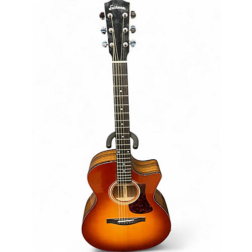 Used Eastman AC222 GB DLX Gold burst Acoustic Electric Guitar Gold burst