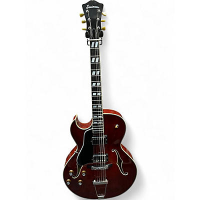 Used Eastman AR372CEL Left Handed Transparent Walnut Hollow Body Electric Guitar