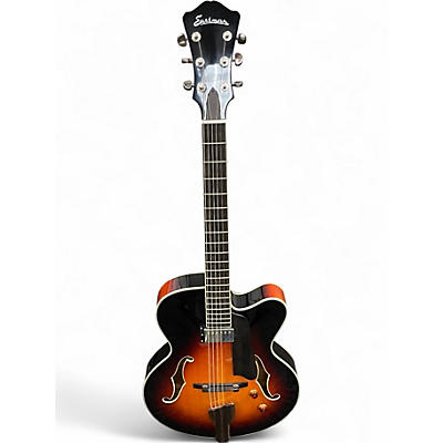 Used Eastman AR503CE 3 Tone Sunburst Hollow Body Electric Guitar