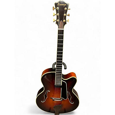 Used Eastman AR810CE Trans Amber Hollow Body Electric Guitar