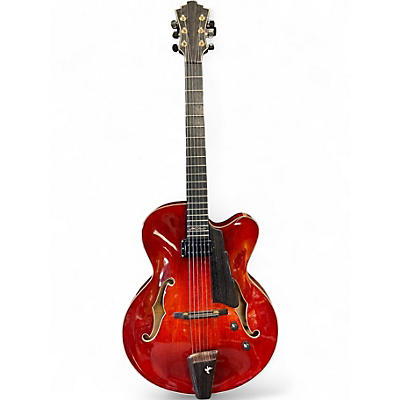 Used Eastman AR880CE Antique Amber Hollow Body Electric Guitar