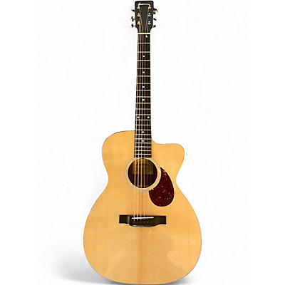 Used Eastman E1OMCE-DLX Natural Acoustic Electric Guitar