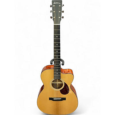 Used Eastman E1OMCE Natural Acoustic Electric Guitar