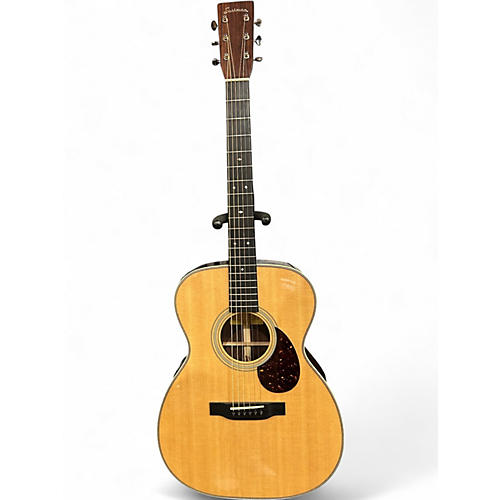 Used Eastman E8 OM Natural Acoustic Electric Guitar Natural