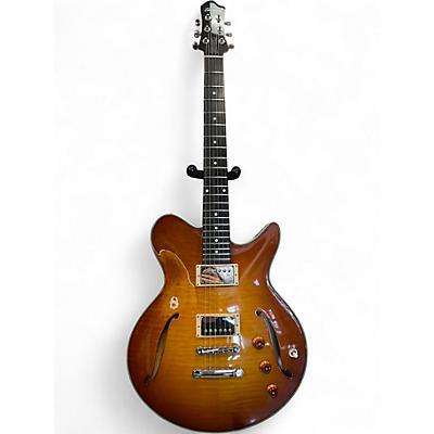 Used Eastman Romeo California Honey Burst Hollow Body Electric Guitar