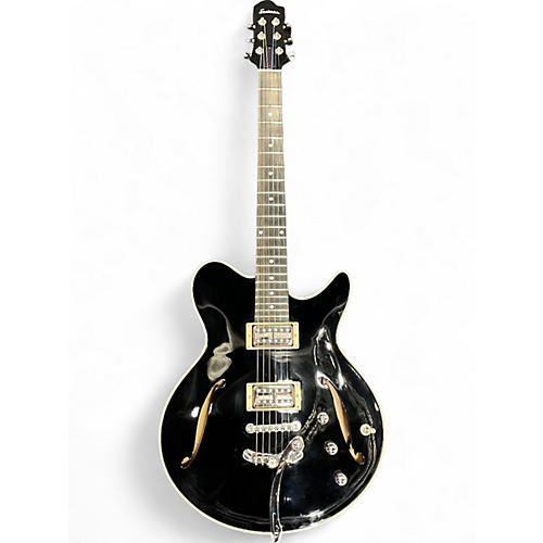 Used Eastman Romeo NYC Black Hollow Body Electric Guitar Black