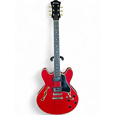 Used Eastman T-386RD Red Hollow Body Electric Guitar