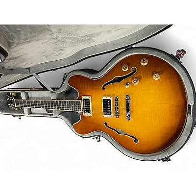 Used Eastman T186MX-GB Gold Burst Hollow Body Electric Guitar