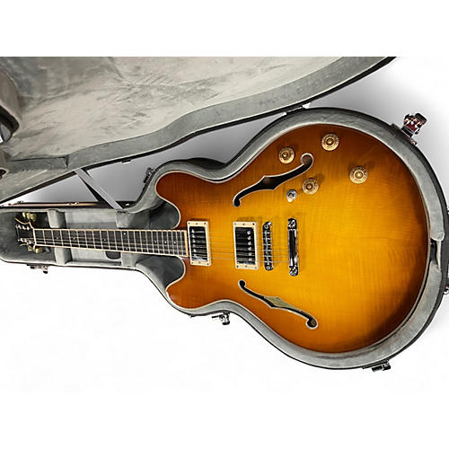 Used Eastman T186MX-GB Gold Burst Hollow Body Electric Guitar Gold Burst