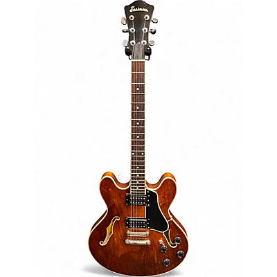 Used Eastman T386 Nitro Brown Hollow Body Electric Guitar
