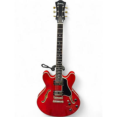 Used Eastman T386RD Red Hollow Body Electric Guitar