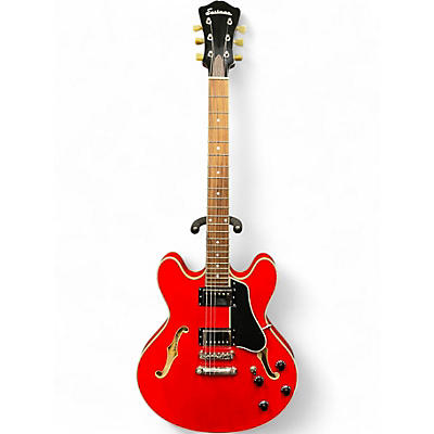 Used Eastman T386RD Red Hollow Body Electric Guitar