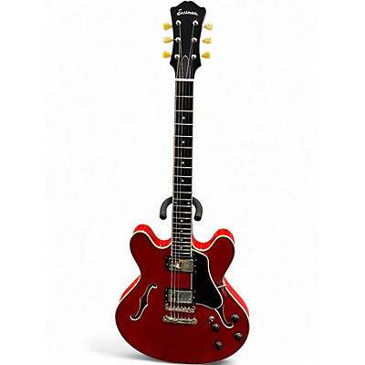 Used Eastman T386RD Red Hollow Body Electric Guitar