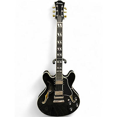 Used Eastman T486 BK Black Hollow Body Electric Guitar