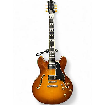 Used Eastman T486-G8 Honey Burst Hollow Body Electric Guitar