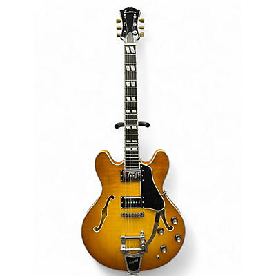 Used Eastman T486B-GB Trans Gold Hollow Body Electric Guitar