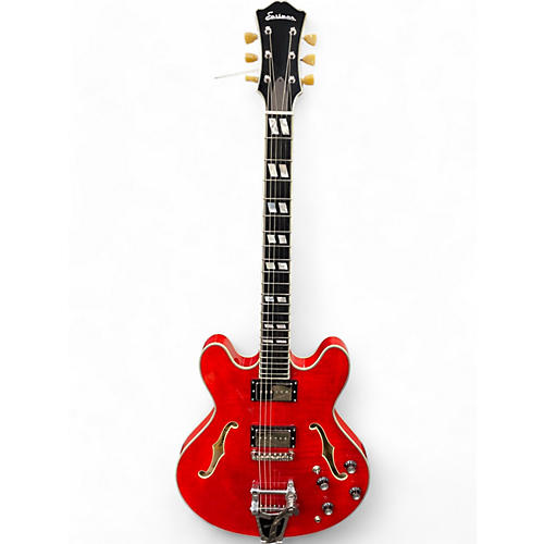 Used Eastman T486B Red Hollow Body Electric Guitar Red