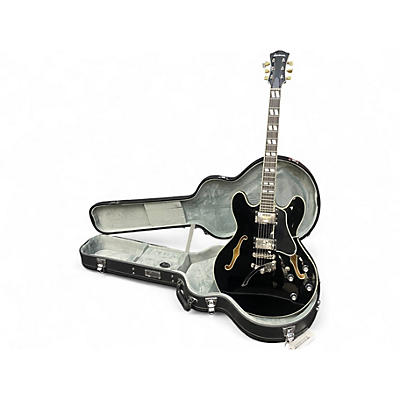 Used Eastman t486 Black Hollow Body Electric Guitar