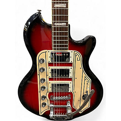 Used Eastwood AIRLINE TOWN AND COUNTRY DLX RED Solid Body Electric Guitar