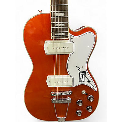 Used Eastwood Airline Brown Solid Body Electric Guitar