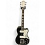 Used Eastwood Airline Tuxedo black and white Solid Body Electric Guitar black and white
