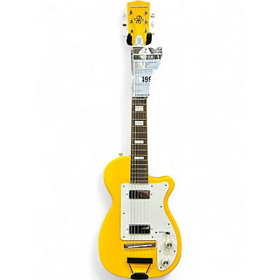 Used Eastwood Airline h44 Yellow Solid Body Electric Guitar